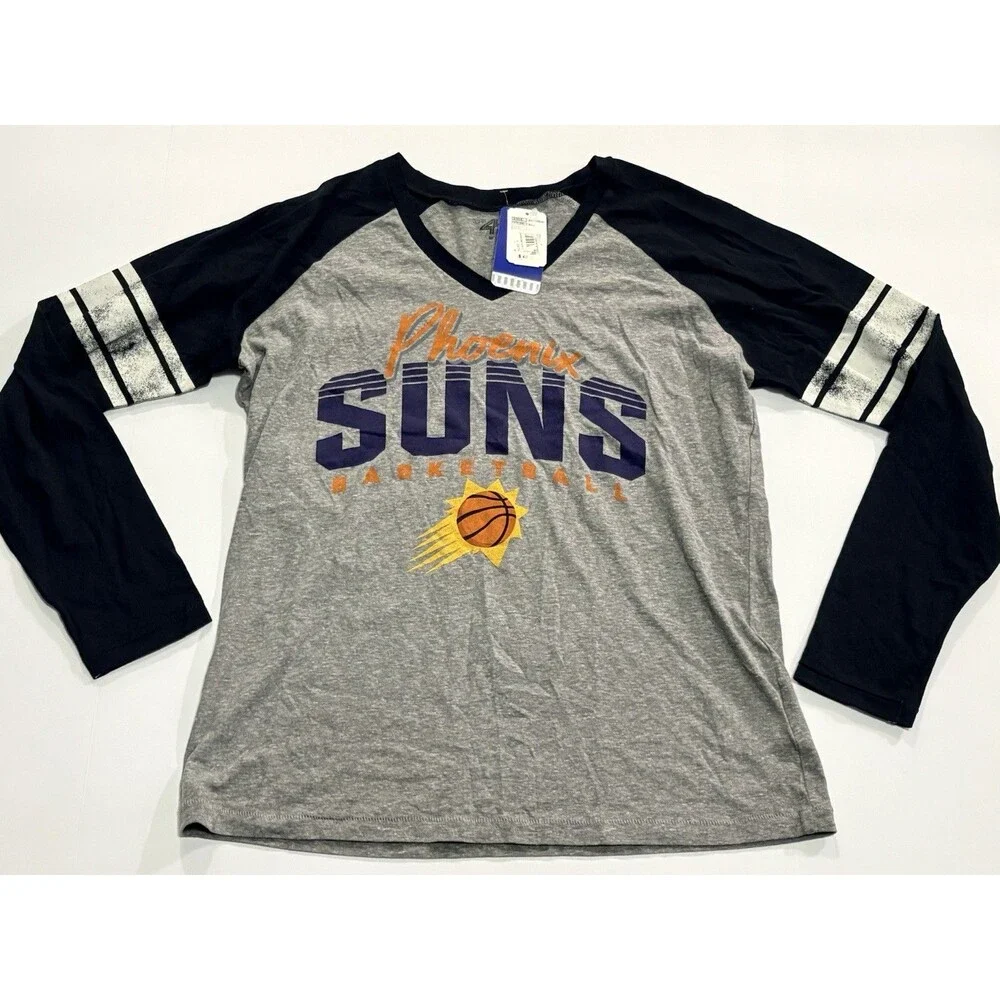 Phoenix Suns NBA 4Her by Carl Banks Women's L MVP Raglan Tee